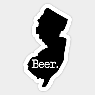 New Jersey Beer NJ Sticker